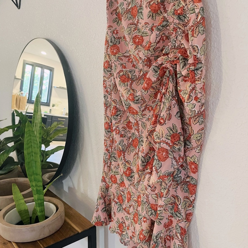 Floral skirt.